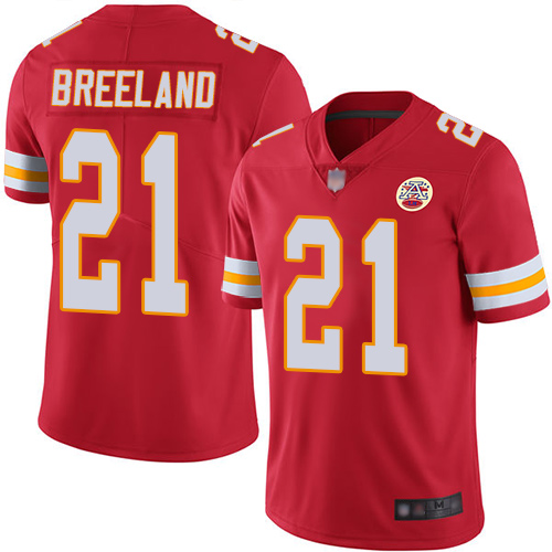 Men Kansas City Chiefs #21 Breeland Bashaud Red Team Color Vapor Untouchable Limited Player Football Nike NFL Jersey